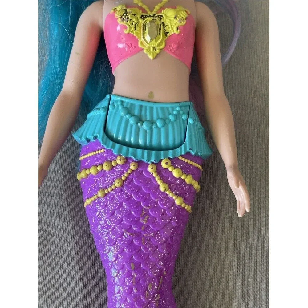 Barbie Dreamtopia Mermaid Doll with Teal Pink Hair and Tiara Doll